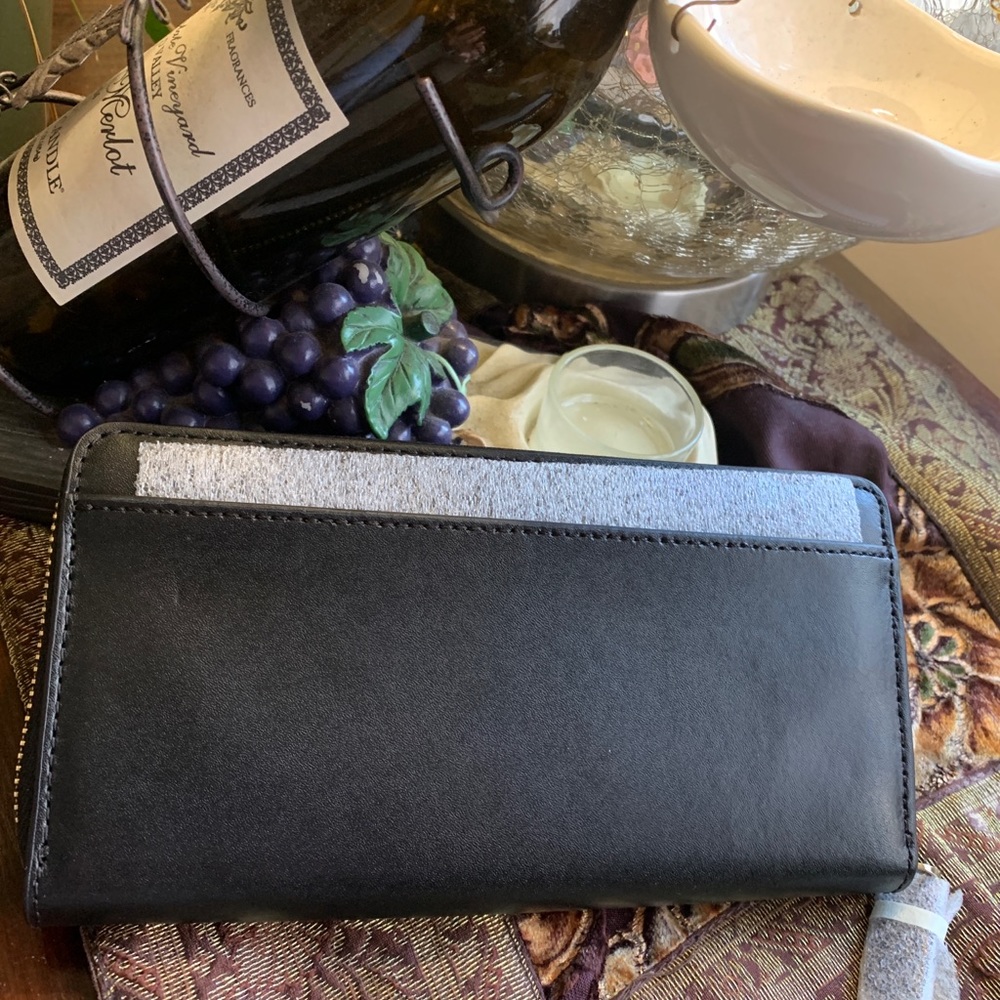 Authentic KATE SPADE Smooth leather accordion large wallet - Picture 6 of 10